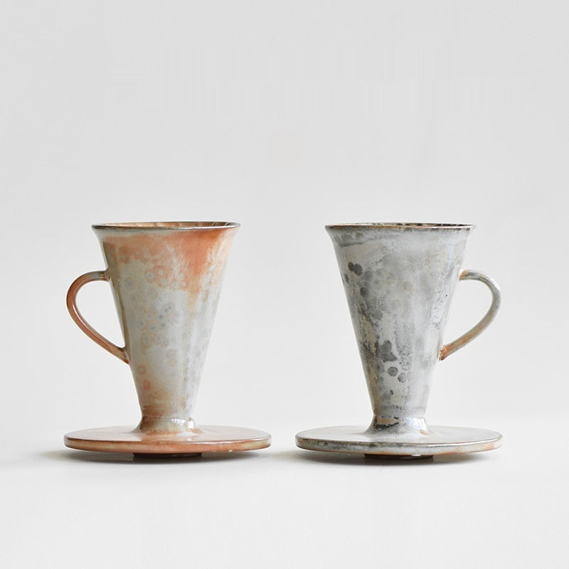 Rustic Ceramic Pour-Over Coffee Dripper