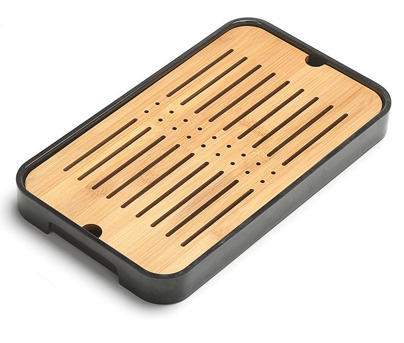 Bamboo Gongfu Tea Tray with Drain
