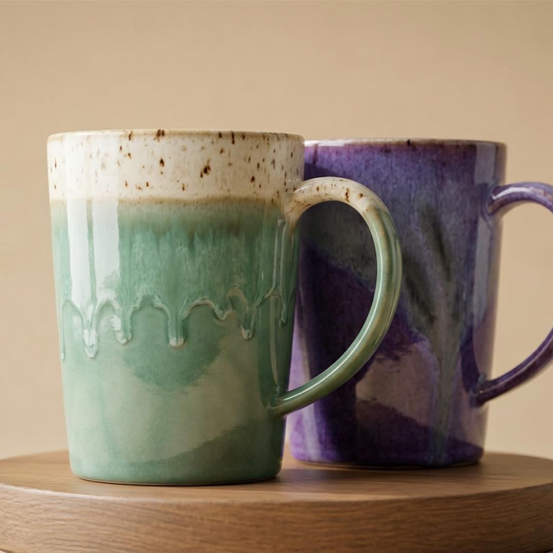 Fire-Glaze Cup Pair (250 ml)