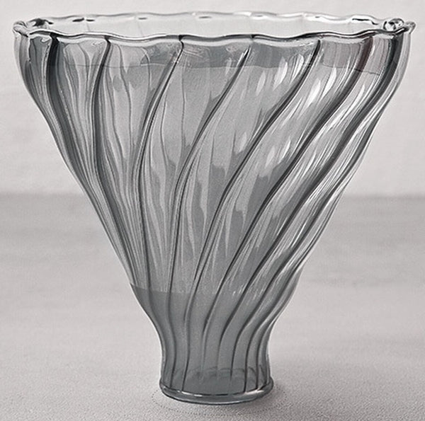 Smoke Glass Spiral Pour-Over Dripper
